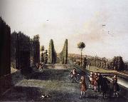 unknow artist Hartwell House topiary arcades and allee to the William iii Column Sweden oil painting artist
